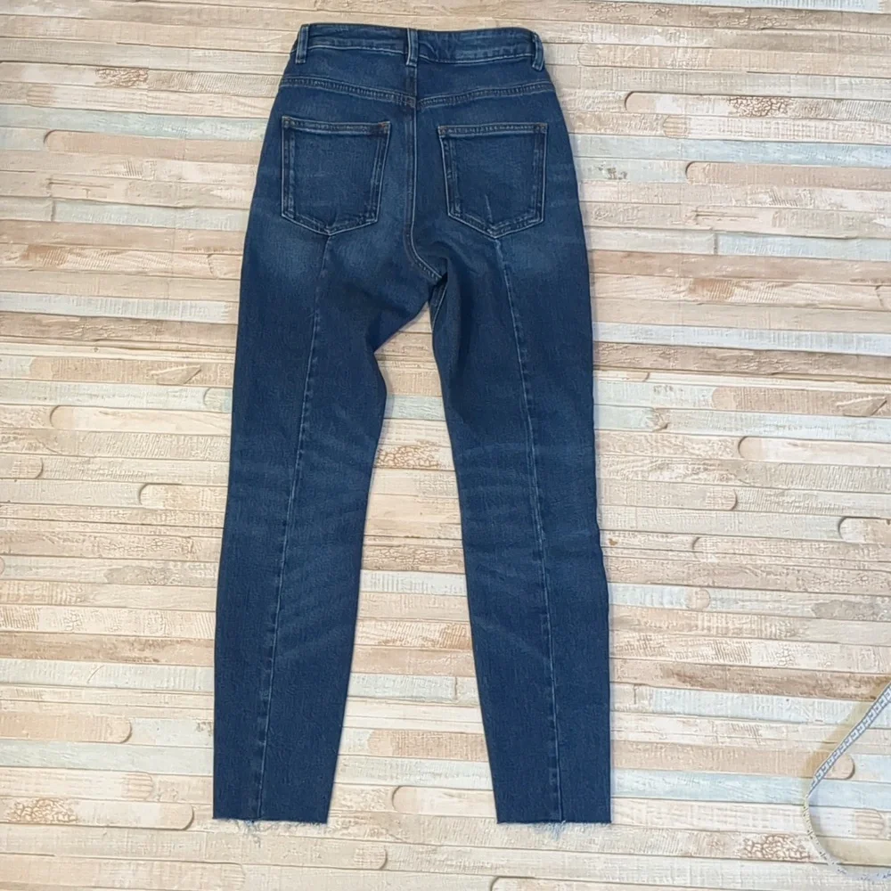 NWT Asos raw hem super high rise jeans - Picture 7 of 10